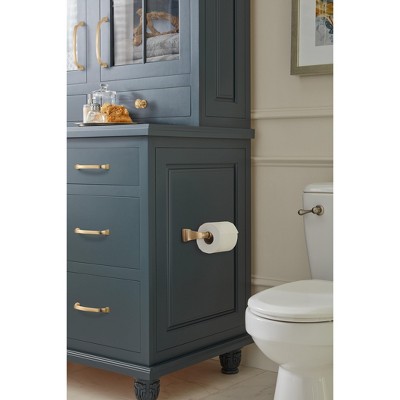 Champagne Bronze Single Post Wall Mounted Toilet Paper Holder