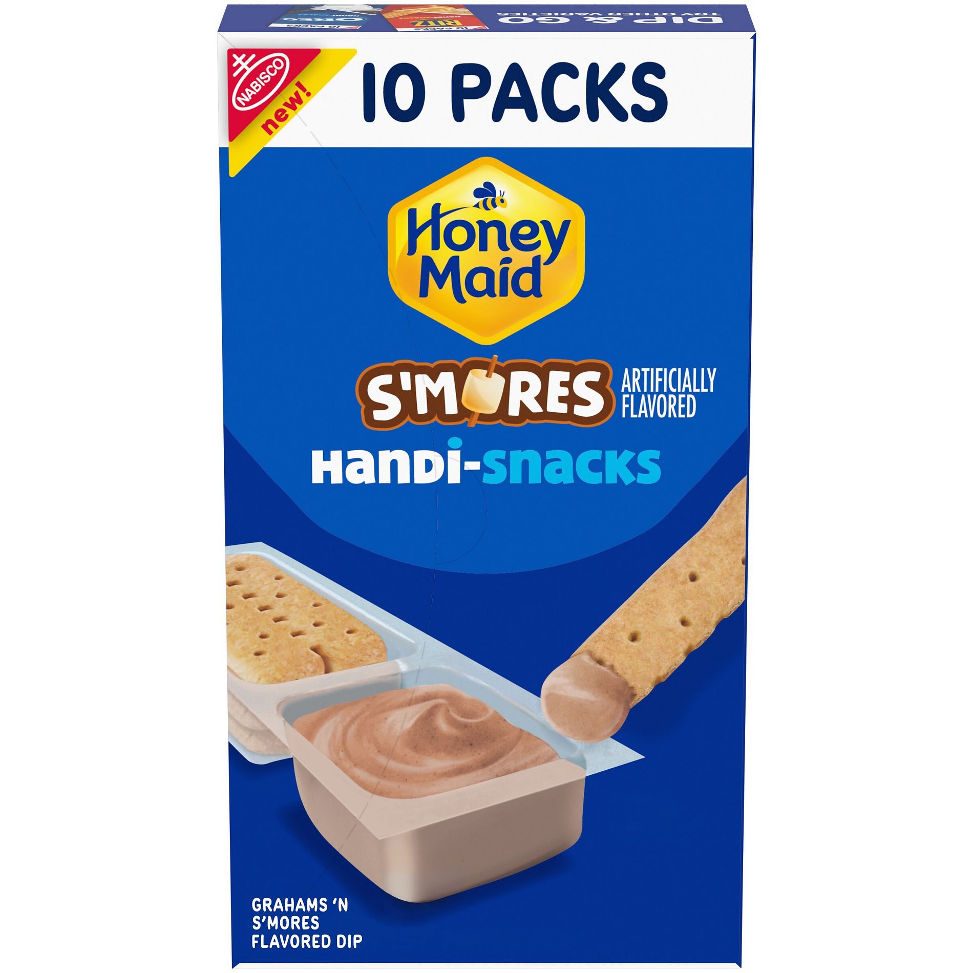 Honey Maid Graham Handi-Snacks Crackers 'N S'mores Flavored Dip Snack Packs - 10.5oz/10ct