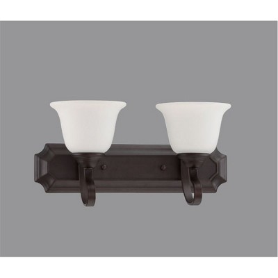 Sunset 2-Light 100W  Alistair Vanity in Provincial Bronze