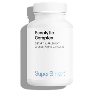 SuperSmart Senolytic Complex (Advanced Formula) - with Fisetin, Quercetin, Bromelain | Non-GMO & Gluten Free - 90 Vegetarian Capsules - 1 of 4