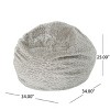 Kumasinova 3FT Round Faux Fur Bean Bag Chair,Plush Lounge Chair Indoor with Removable Cover,Gaming Bean Bag Chairs for Living Room,Bedroom - 2 of 4
