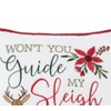 C&F Home 10" x 10" Guide My Sleigh Small Christmas Throw Pillow - 2 of 4