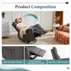 Aukfa Swivel Recliner Glider Chair, High-Back Upholstered Deep Seat w/ XL Footrest for Nursery & Living Room - 4 of 4