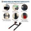 43in Clamp On Pallet Forks, 2000Lb Bucket Forks with Adjustable Stabilizer Bar, Quick Attach for Tractor Attachments - 3 of 4
