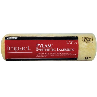 Linzer Impact Pylam Synthetic Lambskin 9 in. W X 1/2 in. Regular Paint Roller Cover 1 pk (Case of 12)