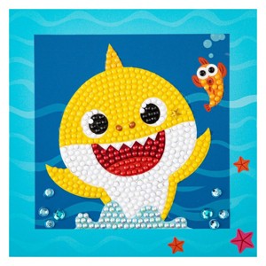 DIAMOND DOTZ Quick DOTZ Baby Shark #1 Diamond Art Painting Kit 5.1" X 5.1" - 1 of 4