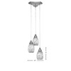Toltec Lighting Europa 3 - Light Pendant in  Brushed Nickel with 5" Black Fusion Shade - 2 of 2