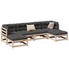 vidaXL Garden Sofa Set Anthracite Solid Pine Wood Standard Modular - 2 of 4