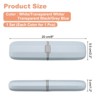 Unique Bargains Travel Outdoor Plastic Portable Toothbrush Holder 8 x 2.2 x 1.2 Inch 4 Pcs - 2 of 4