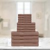 Modern Eco-Friendly Cotton Absorbent 12-Piece Assorted Towel Set by Blue Nile Mills - 2 of 4