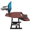 VersaDesk PowerPro Elite 36" Smart Height Adjustable Corner Standing Desk Converter for Home & Office, Cherry, w/ USB Charging Port & App Control - 4 of 4