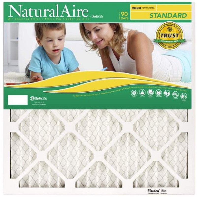 NaturalAire 24 in. W X 24 in. H X 1 in. D Polyester 13 MERV Pleated Air Filter12 pk, 1 of 2