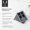 Viski Highball Ice Cube Tray with Lid | 1.5-Inch Ice Trays & Molds, Grey - 2 of 4
