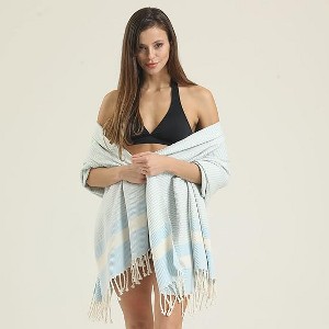 100% Cotton Oversized Beach towels 71x36in - Quick Dry, Sand-Free - Multiple Colors from M.O.S - 1 of 1