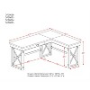 NicBex L Shaped Desk Home Office Desks Standing Desk Adjustable Height Executive Desk with 1 File Drawer for Home Office - 2 of 4