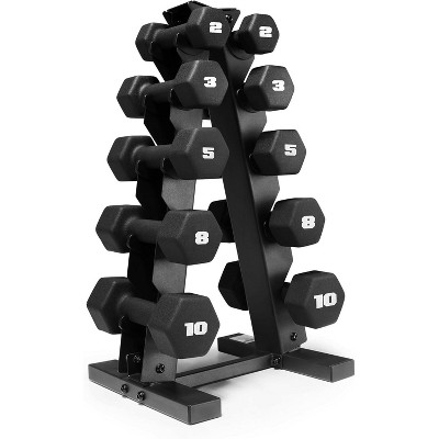 CAP Barbell Neoprene Coated Dumbbell Set, Color Coded Free Weights, Multiple Sizes & Color Options