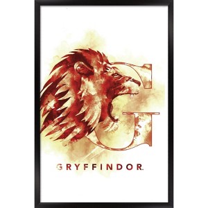 Trends International Harry Potter - Gryffindor House Logo Framed Wall Poster Prints - 1 of 4
