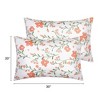 Unique Bargains Hair Skin Envelope Closure Floral Pillowcases Queen 20" x 30" 2 Pcs - 4 of 4