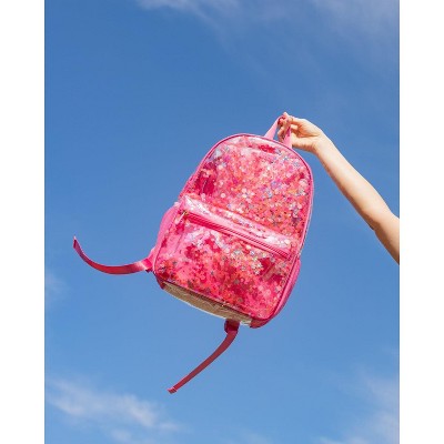 Packed Party Sweet Tart Pink Confetti Backpack Women's Fashion Shoulder Clear Book Bag; Trendy Confetti Look for Work and Travel (Pink - Sweet Tart) — фото 7