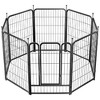 GOTGELIF 8 Panels 40" Height Dog Playpen Heavy Duty Pet Fence Indoor Outdoor - 2 of 4