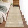 Modern Striped Area Rug Washable Rug Stain Resistant Foldable Indoor Carpet with Non-Slip Backing Low Pile Floor Cover for Living Room Bedroom - 4 of 4