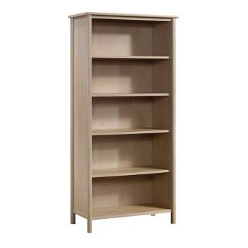 66.14"Whitaker Point 5 Shelf Bookcase Natural Maple - Sauder: Modern Design, Adjustable Shelves, Scandinavian Style