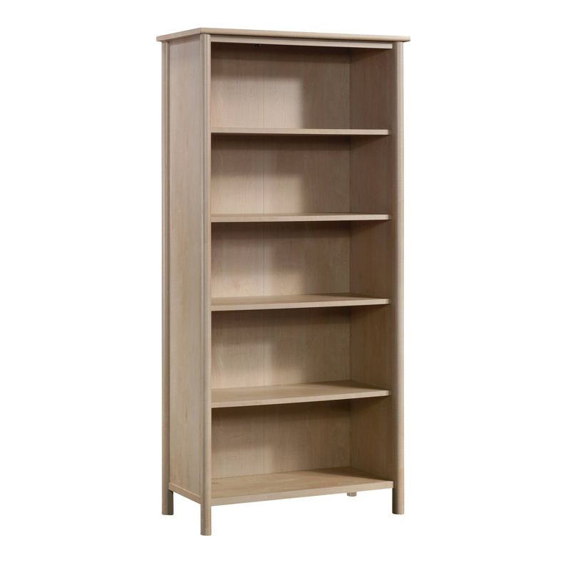66.14&#34;Whitaker Point 5 Shelf Bookcase Natural Maple - Sauder: Modern Design, Adjustable Shelves, Scandinavian Style, 1 of 6