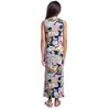 24seven Comfort Apparel Girls Floral Maxi Dress with Slit - 3 of 4