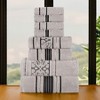 Zero Twist Cotton Solid and Floral Jacquard 8 Piece Bathroom Towel Set by Blue Nile Mills - 2 of 4