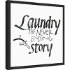 Amanti Art Laundry Room II White by Chris Paschke Canvas Wall Art Print Framed 16 x 16-in. - 3 of 4