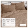100% Cotton Textured Waffle Weave Duvet Cover & Sham Set - Great Bay Home - 4 of 4