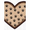 Earth Rugs Eco-Friendly Cat Paw Print Heart Jute Stair Tread – 20"x30" - 3 of 3