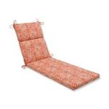 Merida Pimento Chaise Lounge Outdoor Cushion Orange - Pillow Perfect