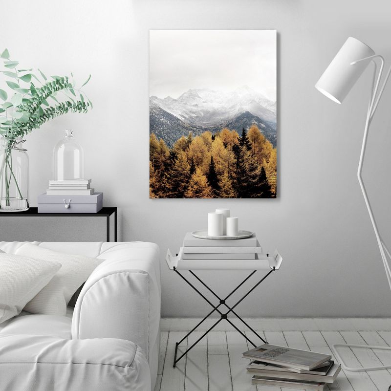 Americanflat Landscape Botanical Snowy Mountain By Tanya Shumkina Wrapped Canvas, 3 of 6
