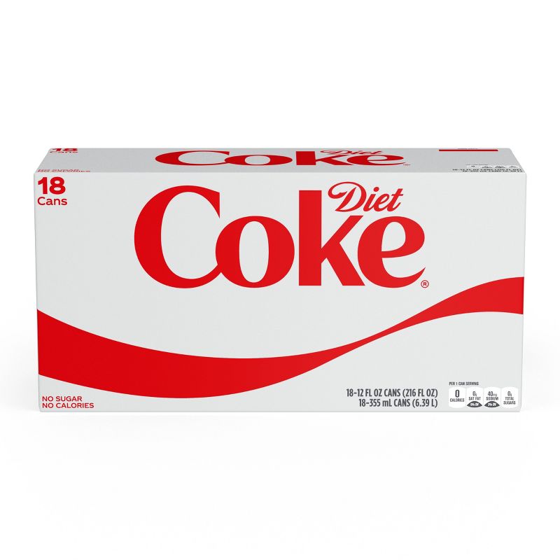 Diet Coke - 18pk/12 fl oz Cans, 1 of 4