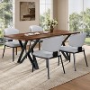 NicBex Modern Upholstered Armless Set of 2 Dining Chairs with Metal Legs,Minimalist Small Office Chairs,Living Room Accent Chairs - 4 of 4