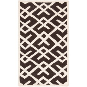 Dhurries DHU552 Hand Woven Flat Weave Indoor Rugs - Safavieh - 1 of 4