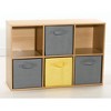 ClosetMaid Cubicals Fabric Drawer, Open Storage Bin for Home Organization, 11" H X 10.5" W X 10.5" D, Gray (2 Pack) - 3 of 4