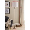 Kings Brand Furniture Mandan Brushed Nickel Metal Floor Lamp, Brushed Nickel/White - 3 of 3