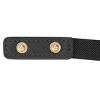 INSPIRE CHIC Women's Mirror Metal Gold Tone Plate Elastic Cinch Skinny Waist Belt - 3 of 4