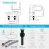 Gold 2-Handle Centerset Lavatory Faucet with Integrated Pop-Up Drain, 4" Vanity Compatible, for 3-Hole Bathroom Sink Installation - 2 of 4