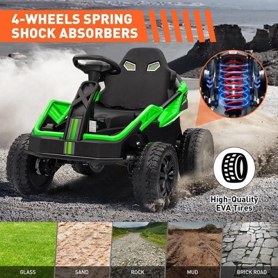 Green 24V 4x4 Ride On UTV Car with Parent Remote