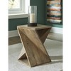 Signature Design by Ashley Contemporary Zalemont Accent Table  Distressed Brown - 2 of 4