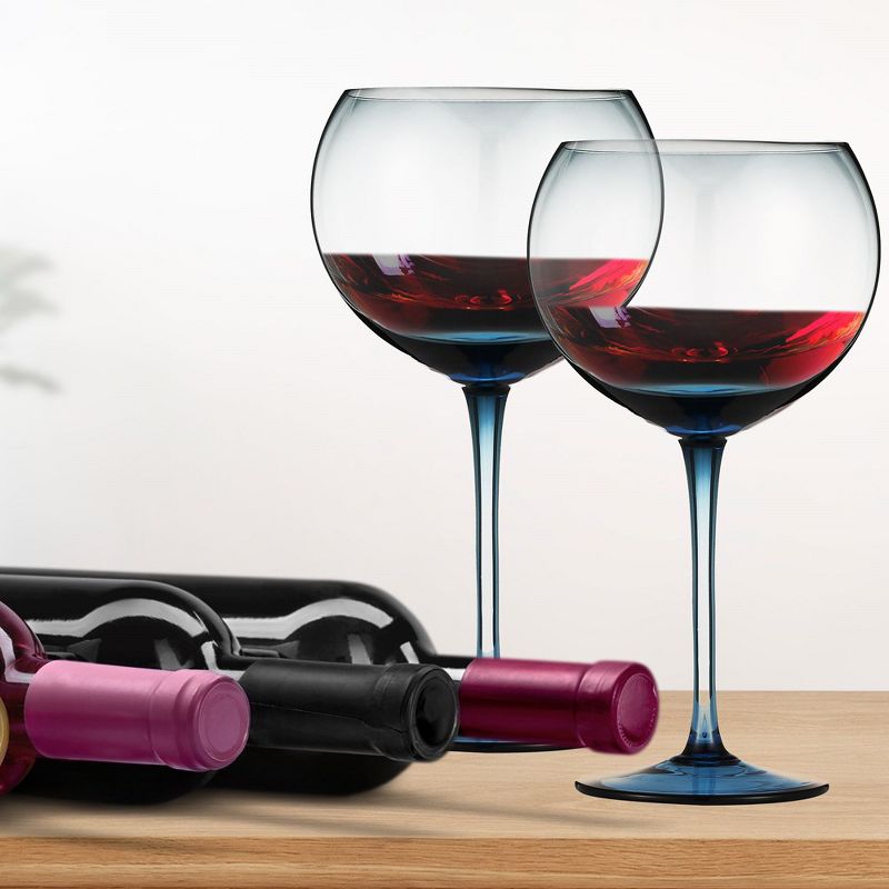 Berkware Sophisticated Oversized Colored Wine Glass - 18.7oz, 2 of 12