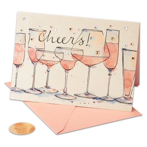 Papyrus Cheers Champagne Greeting Card Target