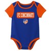 MLS FC Cincinnati Infant Boys' 3pk Bodysuit - 4 of 4