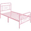 Yaheetech Vintage Metal Bed Frame with headboard - 2 of 4