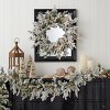 Christmas Dandan Flocked Pine Wreath - 4 of 4