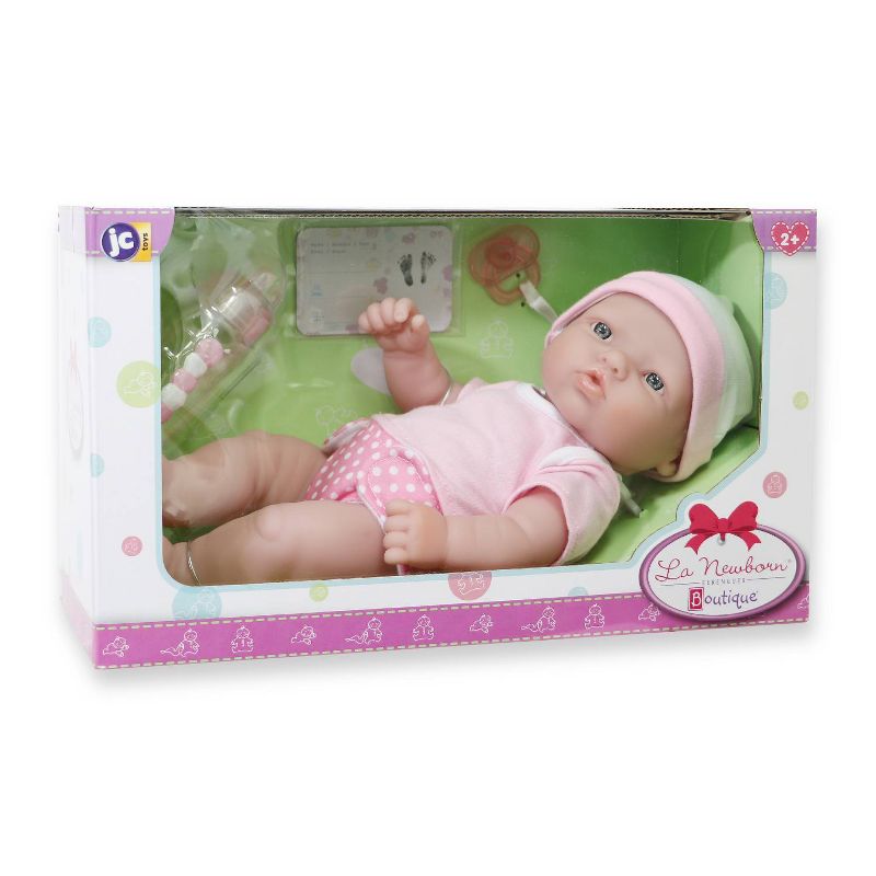 JC Toys La Newborn 12&#34; All Vinyl Nursery Gift Set Doll, 4 of 5
