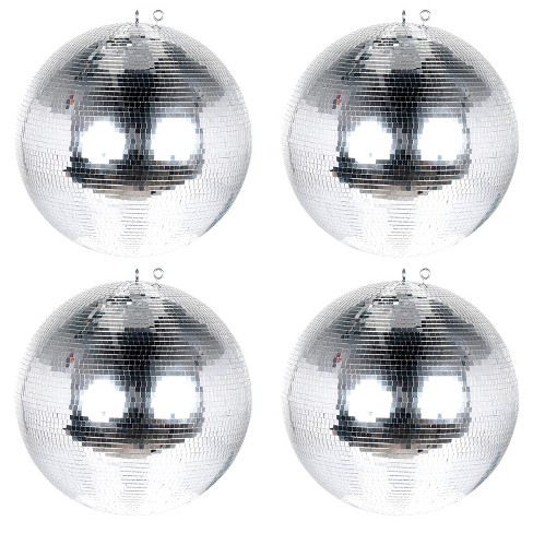 7” Hanging Mirror Ball Classic Silver Disco Ball Mirror Tiles